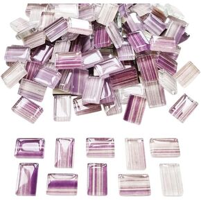 Mosaic Stained Glass Strips DIY for Crafts, 200g（0.44lb） Clear Mosaic Pieces Stain Glass Crafts DIY Mosaic Tiles Hobbies Art Crafts Material (Yellow, 0.4“ x 1.26") in Kuwait