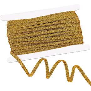 PH PandaHall 20 Yards Sequins Braid Trim 11mm/0.4" Paillette Sequins Chain Rolls Golden Metallic Applique Sequin Trim Decorative Fabric Ribbon for Costume DIY Sewing Craft Embellishment Home Decor in Kuwait
