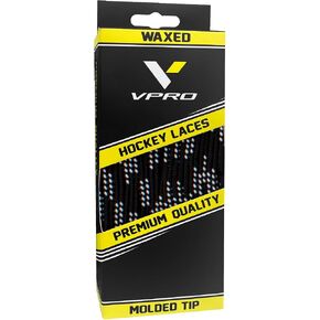 VPRO Hockey Laces Waxed, Hockey Skate Laces - One Pair - Size/Color Choice (72, 84, 96, 108, 120, 130) in Kuwait
