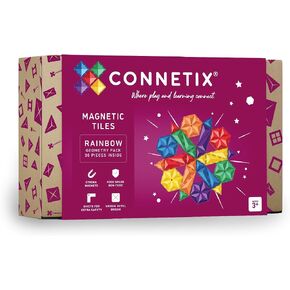 CONNETIX Rainbow Geometry Pack, 30 Pieces in Kuwait