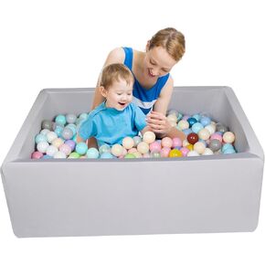 Baby Ball Pit, Rectangular Ball Pits for Toddlers 39"x29.5" Soft Foam Ball Pit Ideal Gift for Kids - Balls Not Included in Kuwait