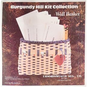 Commonwealth Basket Burgundy Hill Basket Kits, Wall Basket, 9-Inch by, 7-Inch in Kuwait