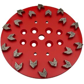 10" Concrete Diamond Grinding Disc Plate for Edco, Husqvarna, Blastrac, Arrow Segments, 40/50 Grit in Kuwait
