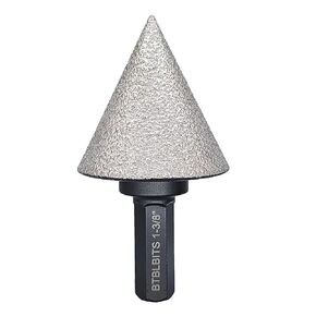 Diamond Beveling Chamfer Bit 2" (50mm) Hex Shank Diamond Countersink Bits for Enlarging Trimming Shaping Existing Holes of Tiles Granite Marble Porcelain,Size 0 to 50mm (2" (50mm) Hex Shank) in Kuwait