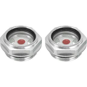 PATIKIL Air Compressor Oil Sight Glass, 2 Pack G 1/2" Male Thread Aluminum Alloy Oil Liquid Level Gauge Air Compressor Parts with O-ring in Kuwait