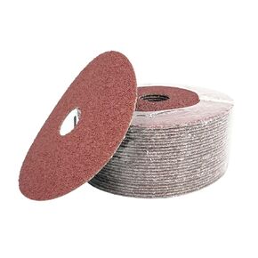 VSM 25-Pack - 5 inch 50 Grit (Medium) - Aluminum Oxide Resin Fiber Disc, Tear-Resistant Fiber Backing, Durable, Hand-Held Machine Compatible Abrasive Discs in Kuwait