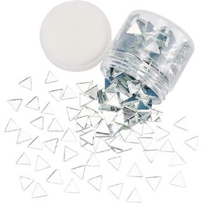 PH PandaHall 260g 0.5 inch Triangle Glass Mirror Tiles Mini Glass Decorative Mosaic Tiles for Home Decoration Crafts Jewelry Making, Clear in Kuwait