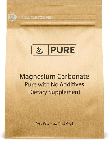 Pure Original Ingredients Magnesium Carbonate (4oz) Magnesium Supplement, Non-GMO, Multi-Purpose in Kuwait