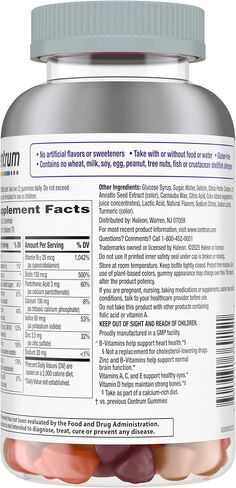 Centrum Silver Women's Multivitamin Gummy for Women 50 Plus, Multivitamin/Multimineral Supplement in Kuwait