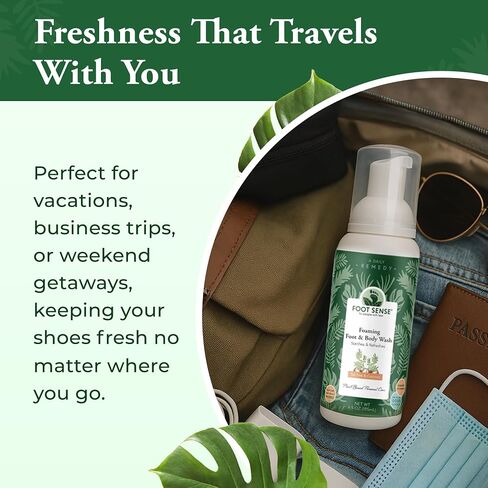 Tea Tree Oil Foaming Therapeutic Soap & Foot Wash Made in USA Promotes Healthy Skin, Feet & Nails Fights Foot Odor, Eczema, Athlete's Foot 6.5 Oz in Kuwait