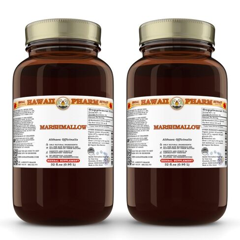 Marshmallow Liquid Extract, Organic Marshmallow (Althaea officinalis) Tincture Supplement 2 oz in Kuwait