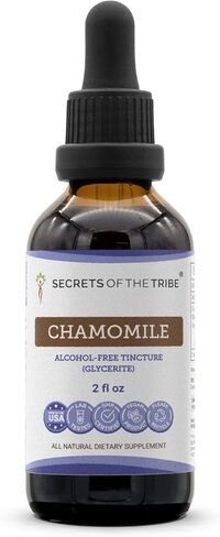 Secrets of the Tribe Chamomile Alcohol-Free Liquid Extract, Chamomile (Matricaria Recutita) Dried Flower Tincture Supplement (2 FL OZ) in Kuwait