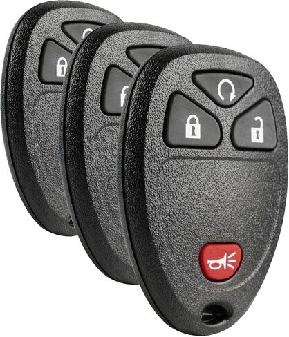 جهاز تحكم عن بعد للدخول بدون مفتاح من Key Fob يناسب Chevy Silverado Traverse Equinox Avalanche/GMC Sierra/Pontiac Torrent/Saturn Outlook Vue 2007 2008 2009 2010 2011 2012 2013 2014 2015 2016 (أحمر)، مجموعة من 2 in Kuwait