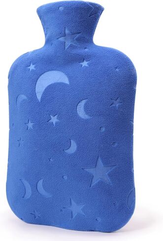 DICEVER Hot Water Bottle with Soft Cover, 2L Hot Water Bag for Menstrual Cramps, Neck and Shoulder Pain Relief, Hot and Cold Therapies, Hand Feet Warmer, Dark Grey in Kuwait