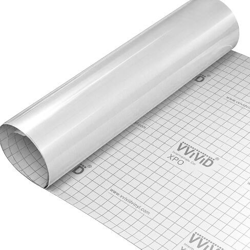 VViViD Clear Lamination Vinyl Roll for Die-Cutter and Vinyl Plotter (Gloss Finish, 120" x 54" Bulk Roll) in Kuwait