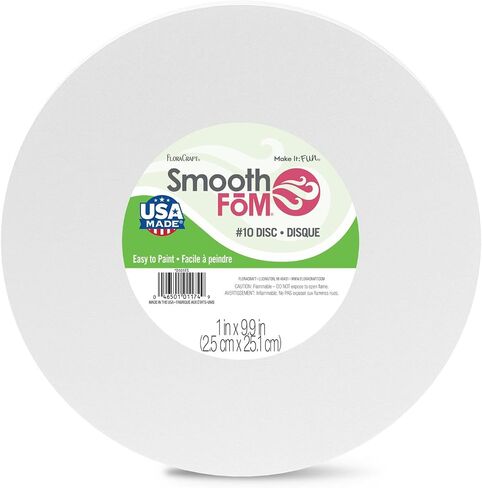 FloraCraft SmoothFōM Disc 0.9 Inch x 5.9 Inch White in Kuwait