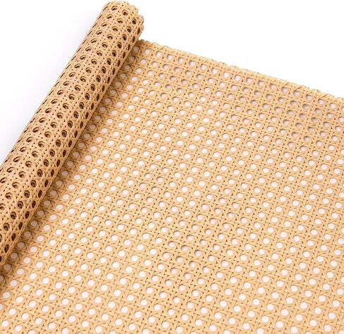Cane Webbing,14" Width Rattan Webbing Roll 3.3Ft Natural Caning Kit Material for Cabinet,Chair,Home Furnitur in Kuwait