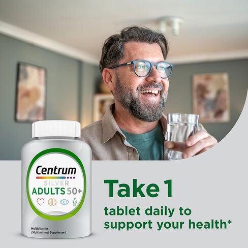 Centrum Silver Adult (80 Count) Multivitamin/Multimineral Supplement Tablet, Vitamin D3, Age 50+ in Kuwait