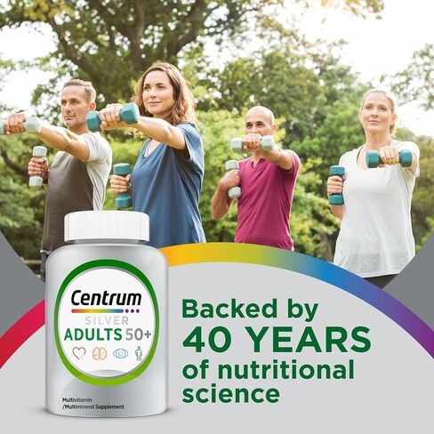 Centrum Silver Adult (80 Count) Multivitamin/Multimineral Supplement Tablet, Vitamin D3, Age 50+ in Kuwait