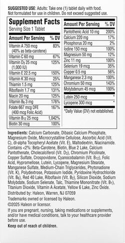 Centrum Silver Adult (80 Count) Multivitamin/Multimineral Supplement Tablet, Vitamin D3, Age 50+ in Kuwait