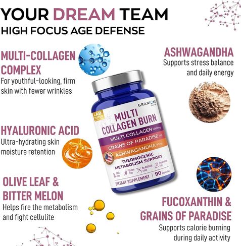 Liquid Collagen Peptides with Biotin and Lysine - Max Hair Skin and Nails Liquid Collagen for Women - 50,000mcg Collagen Liquid, 10,000mcg Biotin Drops, Liquid Lysine - 2oz Strawberry Collagen Drink in Kuwait