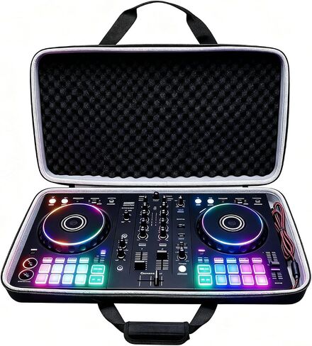XANAD Black Case for Pioneer DJ DDJ-FLX4 2-deck or Hercules DJControl Inpulse 300 MK2 DJ Controller - Protective Carrying Storage Bag in Kuwait