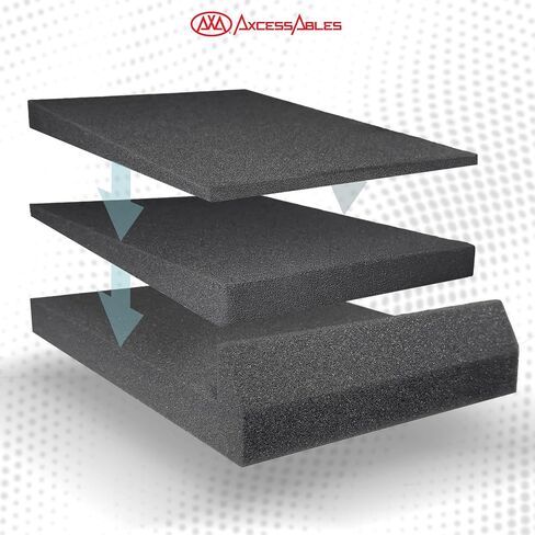 وسادات عزل شاشة ستوديو SMP02P من اكسيسابلز (زوج) 10 × 13.5 × 2. مناسبة لمكبرات الصوت 5 انش الى 8 انش. فوم صوتي عالي الكثافة متوافق مع 305، 306، 308MKII، HS5، HS8، روكيت 5، روكيت 8. in Kuwait