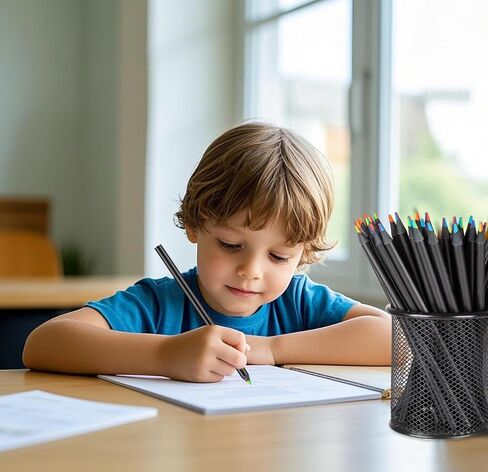 YGAOHF 18 Pack Rainbow Colored Pencils, 7 Color in 1 Rainbow Pencils for Kids, Colorful Wooden Pencils Bulk Art Supplies for Adults Drawing, Coloring, Sketching in Kuwait