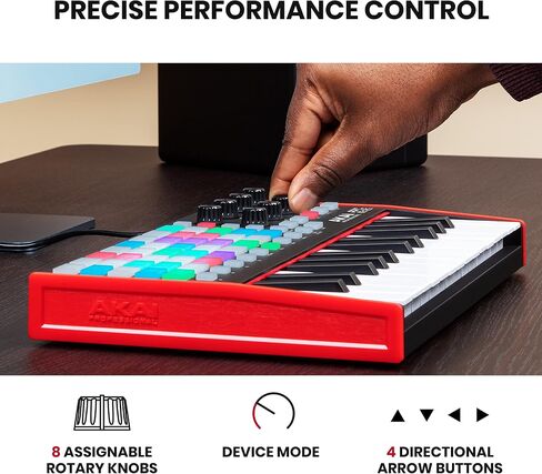 AKAI Professional EWI Solo - Electronic Wind Instrument With Built-in Speaker, Rechargeable Battery, 200 Sounds and USB MIDI Connectivity,Black in Kuwait
