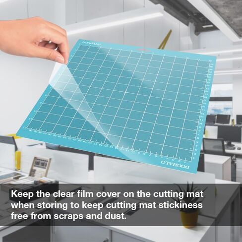 DOOHALO Cutting Mat for Silhouette Cameo 4 Cutting Machine Lightgrip Cutting Mat 12 X 12 inch 3 Pack Replacement Adhesive Mats for Silhouette Cut in Kuwait