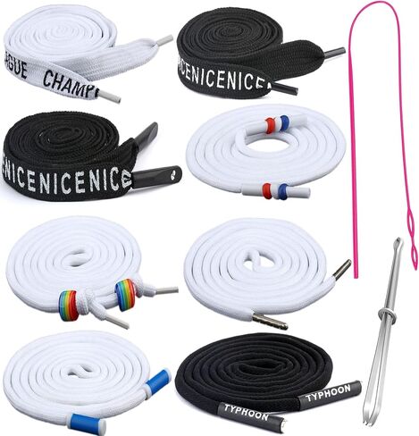 Hoodie Drawstring Replacement String Cord: YZSFIRM 4 Pcs Pants Drawstrings for Sweatpants Shorts - 51 inch Long Black Draw Strings with 2 Threader Tool in Kuwait