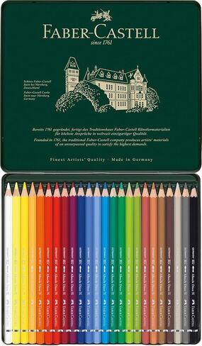 Faber-Castel FC117524 Albrecht Durer Artist Watercolor Pencils in A Tin (24 Pack), Assorted in Kuwait