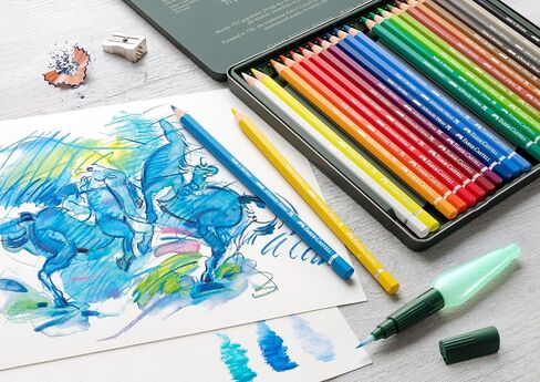 Faber-Castel FC117524 Albrecht Durer Artist Watercolor Pencils in A Tin (24 Pack), Assorted in Kuwait