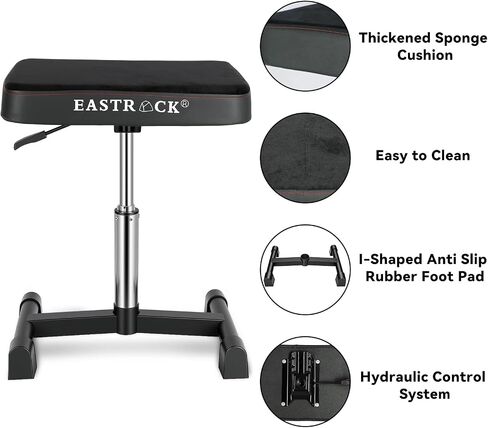 EASTROCK Piano Bench,Adjustable Piano Keyboard Bench, X-Style Stool Chair Seat for Electronic Keyboards & Digital Pianos,3 Inch Thick Padded Portable Foldable Stool(Additional Version) in Kuwait