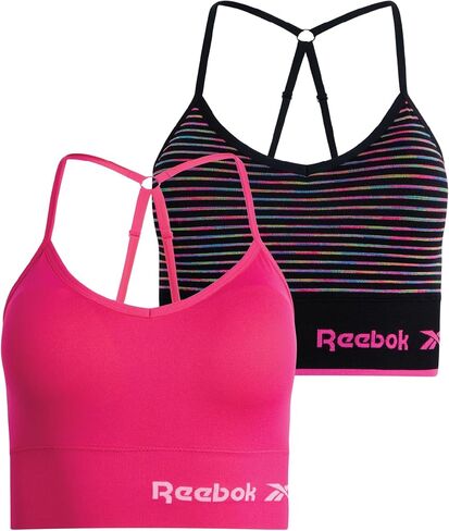 Reebok Women's Bra - Seamless Performance Longline Cami Bralette (2 Pack) in Kuwait