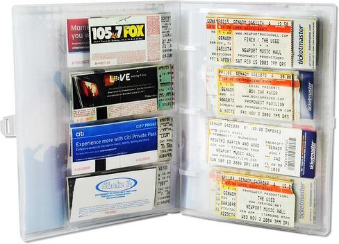 UniKeep Concert Ticket Collection Album/Case. Holds 40-80 Standard Sized Tickets. 10 Ticket Pages are Included. Each Page Holds 4-8 Tickets in Kuwait