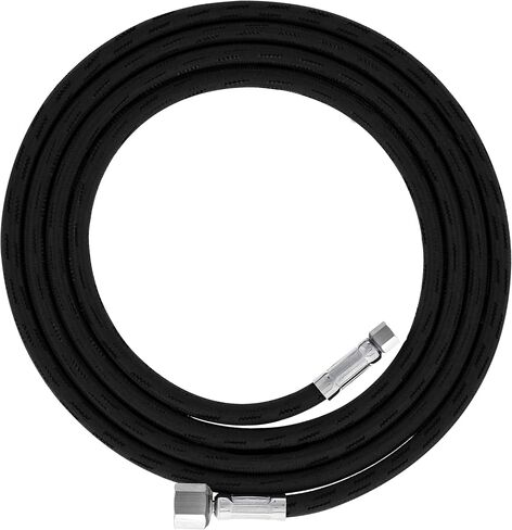 Master Airbrush Premium 6 Foot Nylon Braided Airbrush Hose with Standard 1/8" Size Fitting on One End and a 1/4" Size Fitting on The Other End (Hose Color May Vary) in Kuwait