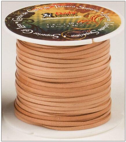 تاندي ليذر رباط الساق 1/8 انش × 50 ياردة (3 ملم × 150 قدم) طبيعي 5007-05 in Kuwait
