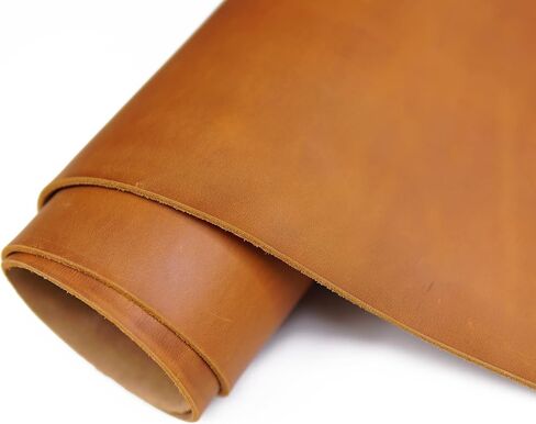 Tooling Leather Square 7-8oz (2.8-3.2mm) Thick Full Grain Cowhide Arts Crafts Leather Heavy Weight -Jeereal (Rust Red, 10"x10") in Kuwait