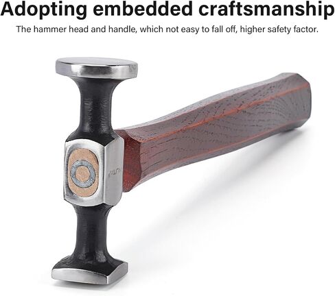 WUTA Leather Mallet Hammer Carbon Steel Double Head Hammer Cobbler Hammer for Professional Leather Craft Tool in Kuwait