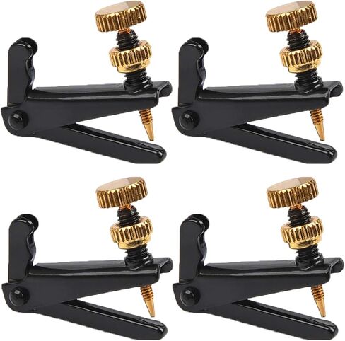 FarBoat 4Pcs Cello Fine Tuners for 3/4 4/4 Cello String Adjusting (Black) in Kuwait