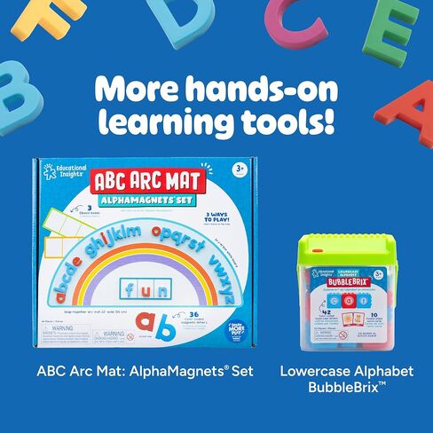 Educational Insights Multicolored Lowercase AlphaMagnets, Set of 42 Magnetic Letters, Alphabet Toy, Boys & Girls Ages 3+ in Kuwait