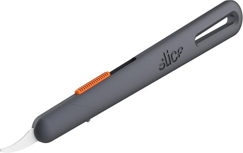 Slice Auto Safety Seam Ripper, Finger Friendly Ceramic, 10597 Ambidextrous Tool, Replaceable Lasts up to 11x Longer Than Steel, 1 Pack, Blade Automatically Retracts in Kuwait