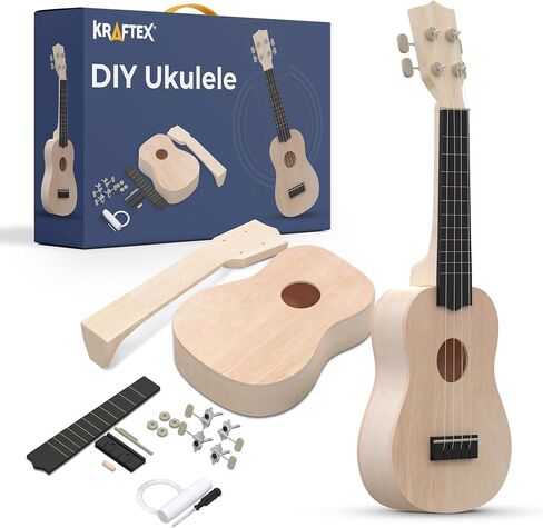 DIY Ukulele Kit Soprano (22inch) Build Your Own Guitar Kit with our Ukuleles Guitar Build Kit. DIY Ukelele Kit has 33 Pieces for all DIY Guitar needs. Guitar diy kit great to Build Your Own Ukulele in Kuwait