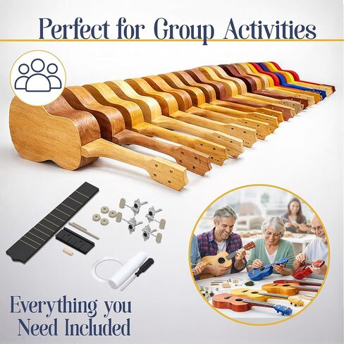 DIY Ukulele Kit Soprano (22inch) Build Your Own Guitar Kit with our Ukuleles Guitar Build Kit. DIY Ukelele Kit has 33 Pieces for all DIY Guitar needs. Guitar diy kit great to Build Your Own Ukulele in Kuwait