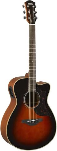 Yamaha 6 String Series AC1M Small Body Acoustic-Electric Guitar-Mahogany, Tobacco Sunburst, Concert Cutaway TBS in Kuwait