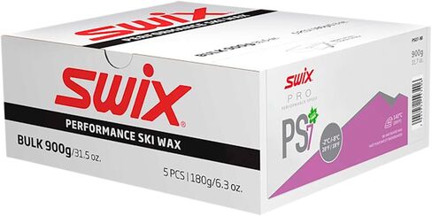 PS07-90 - PRO Speed Wax Shop - PS7 Violet 18 to 28 Degrees Fahrenheit - Bulk 900g Box - 5 x 180g Bar - Fluoro Free - Ski or Snowboard in Kuwait