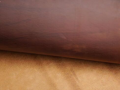 Heavy Weight Leather 9-10 oz Thick Full Grain Tooling Leather Thick Cowhide Skin Crafting Arts Leather (Red Brown-4.0mm, 6"x12") in Kuwait