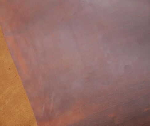 Heavy Weight Leather 9-10 oz Thick Full Grain Tooling Leather Thick Cowhide Skin Crafting Arts Leather (Red Brown-4.0mm, 6"x12") in Kuwait