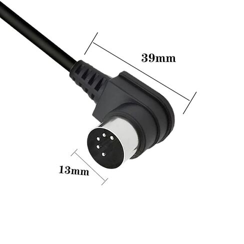 GLHONG MIDI Din Extension Cable, MIDI 5-Pin DIN 90 Degree Angle Male Plug to Female Socket Audio MIDI/at Adapter Cable for MIDI Keyboard Synthesizer, Organ, Electric Piano, MIDI Guitar (50 cm/1.6 FT) in Kuwait